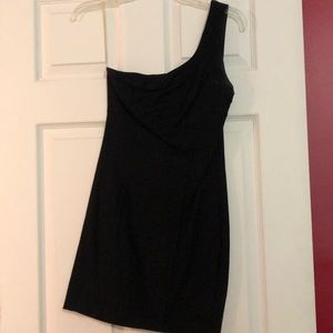 Black one strap dress